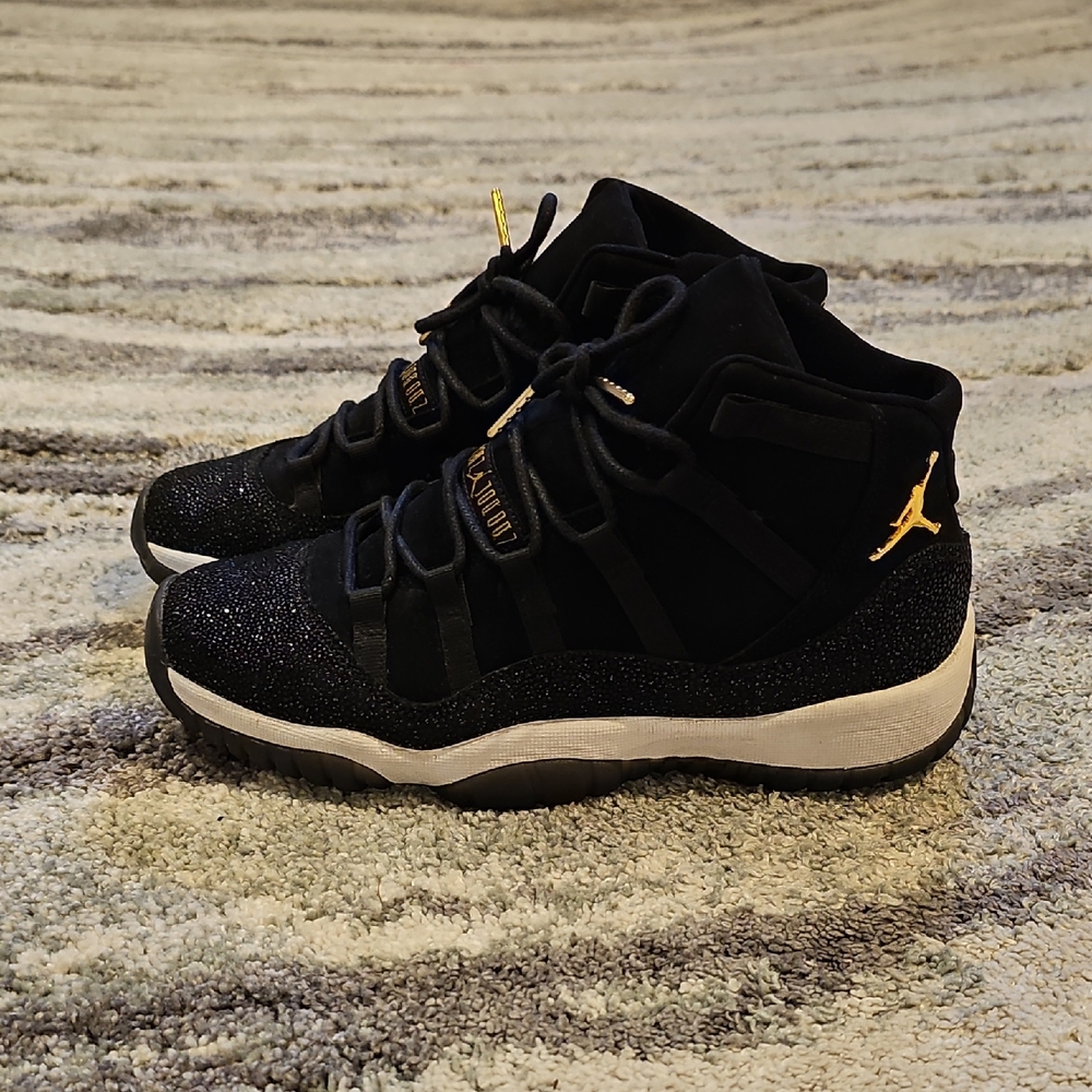 Nike Black and Gold Glitter High-Tops